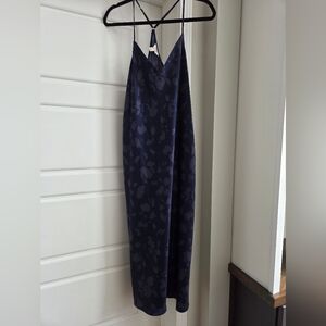 State Of Day Beautiful Navy Floral Slip Dress